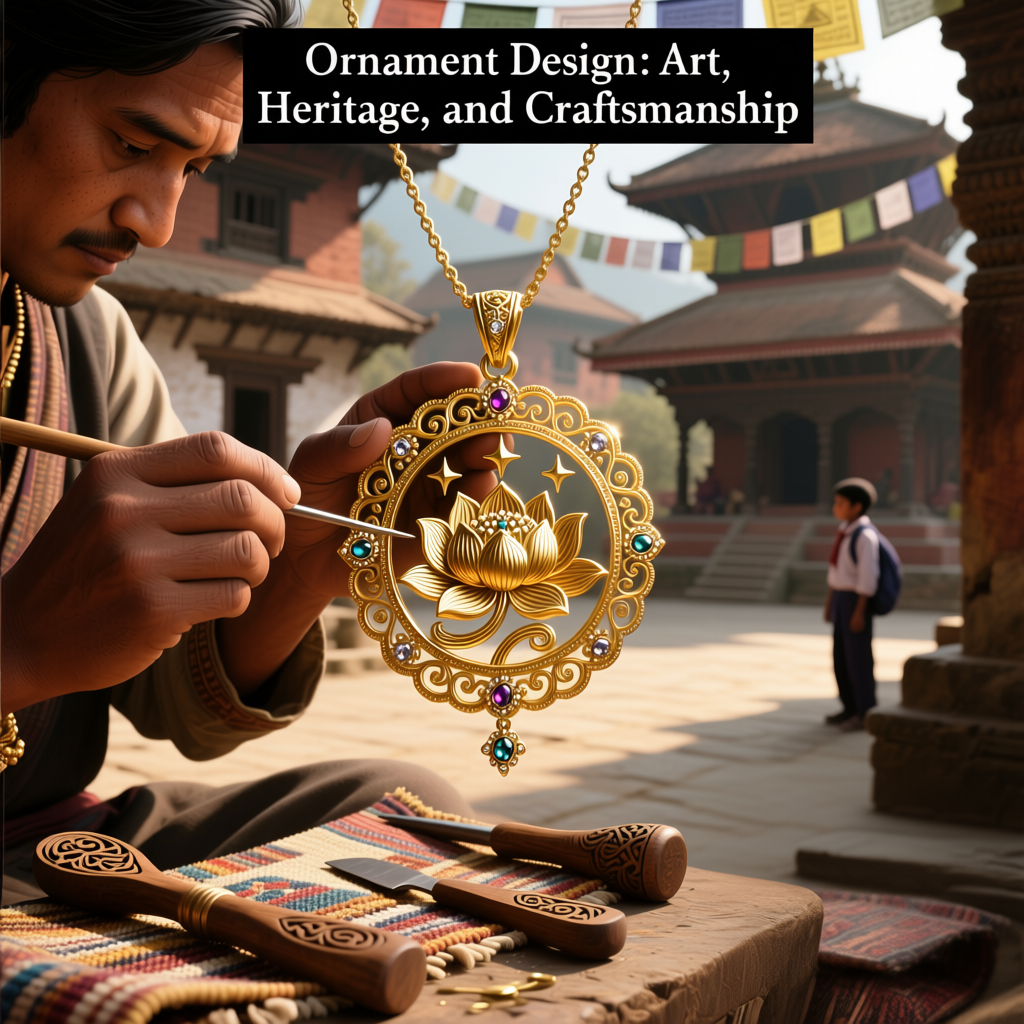 How to deisgn ornament is shown ?